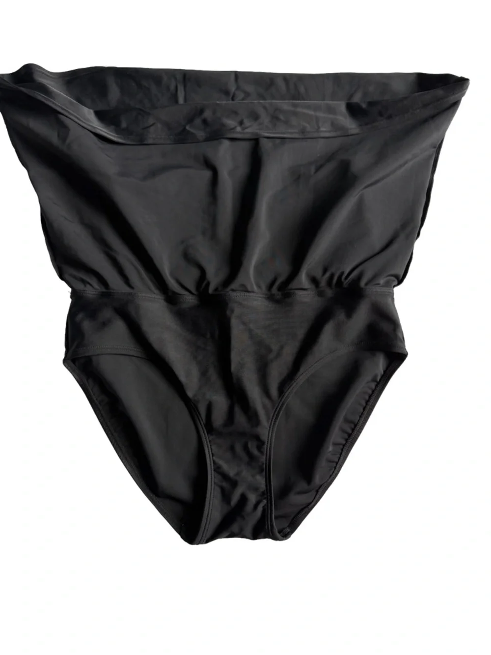 St. Johns Bay ‘Secretly Slender’ Swim Skirt Bottom Black Size 8 Women’s Slimming - Picture 3 of 7